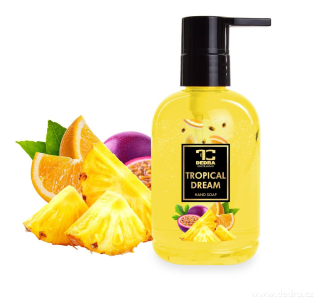 DEDRA Přírodní šetrné tekuté mýdlo s glycerinem TROPICAL DREAM 310 ml