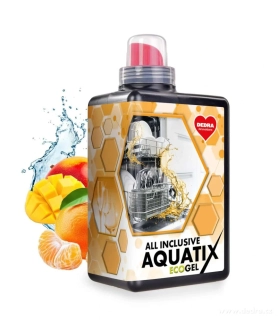 DEDRA AQUATIX | gel do myčky nádobí  ALL INCLUSIVE účinek,1 l=55 mytí