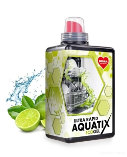 DEDRA AQUATIX  gel do myčky nádobí  ULTRA RAPID,1080 ml=60 mytí