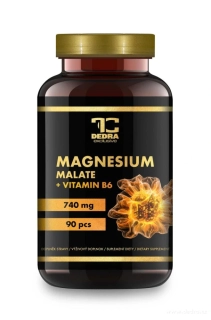 DEDRA MAGNESIUM MALÁT 740 mg & VITAMIN B6 energie & proti únavě,90 kapslí