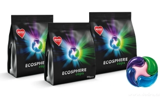 DEDRA ECOSPHERE caps univerzální kapsle na praní koncentrované  3 x 30 praní